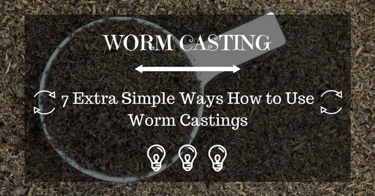 how to use worm castings
