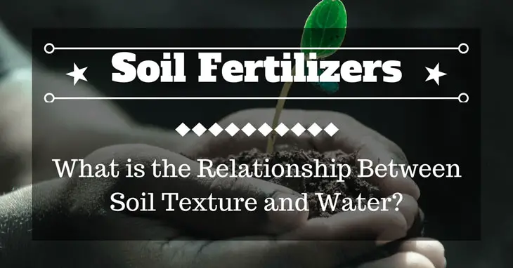 what is the relationship between soil texture and water