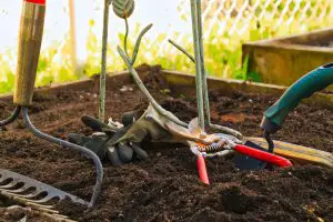 how to prep soil for a vegetable garden - hand tools