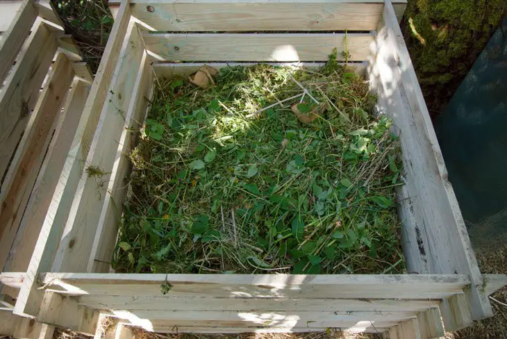 how to make compost from weeds - Adding Composting Mix